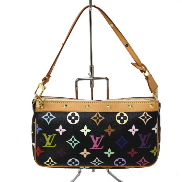 c22 5082 1 Louis Vuitton Accessory Pouch Monogram Multicolor Noir Black