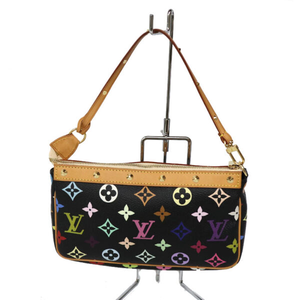 c22 5082 4 Louis Vuitton Accessory Pouch Monogram Multicolor Noir Black