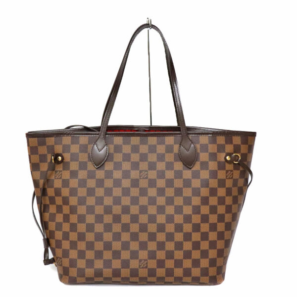 c22 5286 2 Louis Vuitton Neverfull MM Tote Bag Damier Ebene Brown