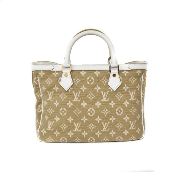 c22 5483 3 Louis Vuitton Hippo MM Tote Bag Monogram Sabia Bron White Beige