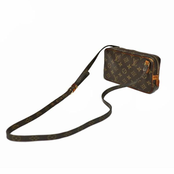 c22 5498 1 Louis Vuitton Pochette Marly Bandouliere Monogram Canvas Brown