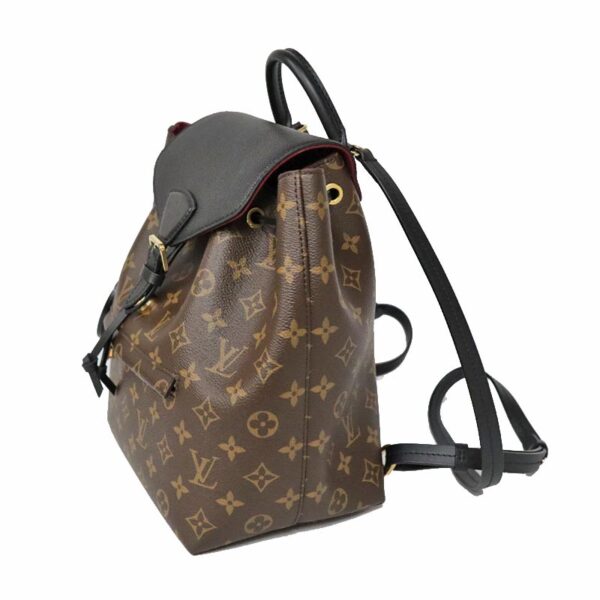 c22 5551 2 Louis Vuitton Monsouris NM PM Rucksack Canvas Brown Black