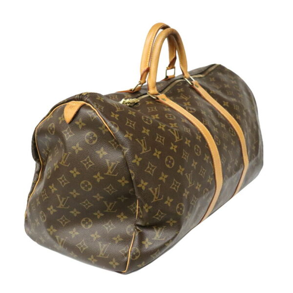 c22 5652 2 Louis Vuitton Keepall 55 Bag Monogram Brown