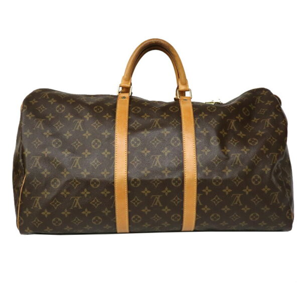 c22 5652 4 Louis Vuitton Keepall 55 Bag Monogram Brown