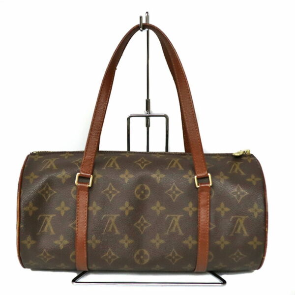 c22 6067 2 Louis Vuitton Papillon Handbag Monogram Canvas Brown