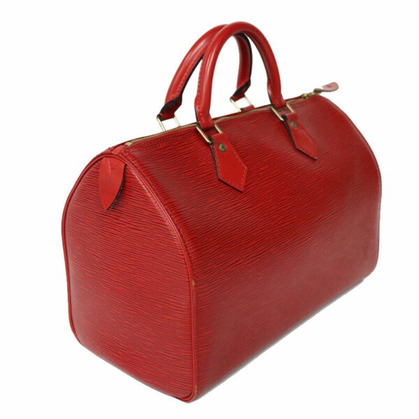 c22 6118 2 Louis Vuitton Speedy 30 Handbag Epi Leather Red