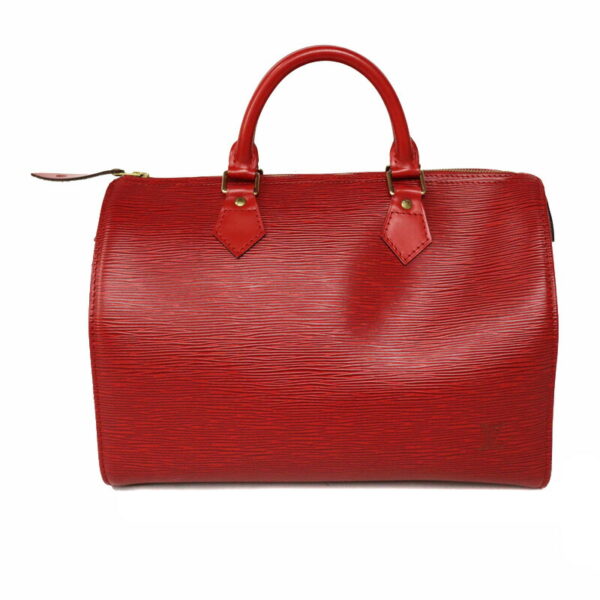 c22 6118 4 Louis Vuitton Speedy 30 Handbag Epi Leather Red