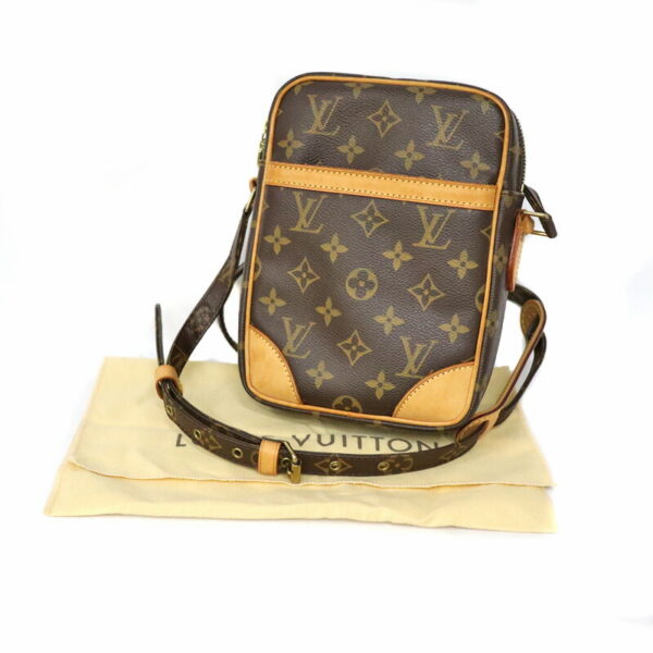 c22 6208 16 Louis Vuitton Danube Shoulder Bag Monogram Canvas Brown