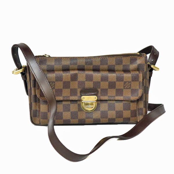 c22 6359 1 Louis Vuitton Ravello GM Shoulder Bag Damier Canvas Brown