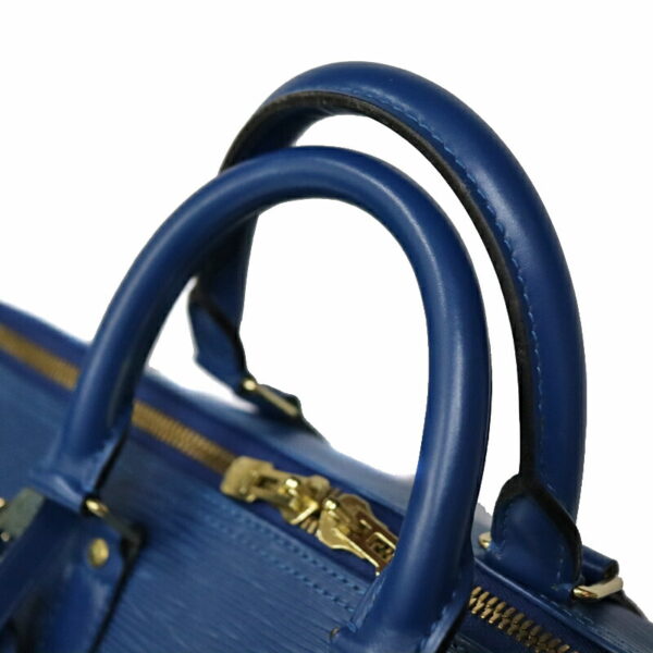 c22 6385 7 Louis Vuitton Keepall 45 Bag Epi Leather Toledo Blue