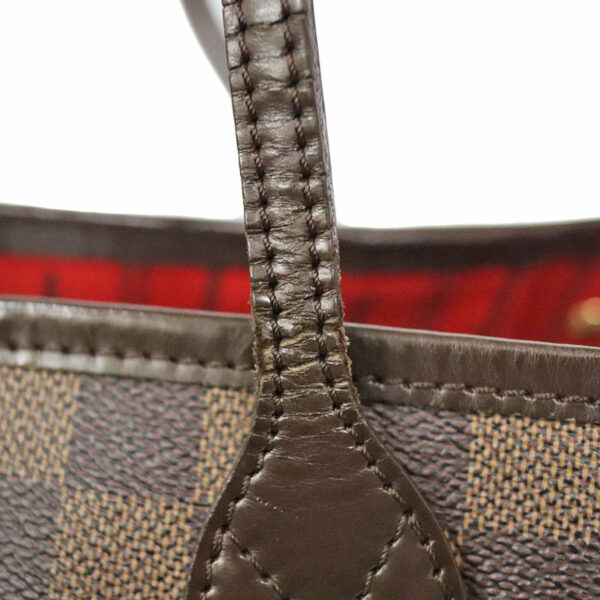 c22 64 9 Louis Vuitton Neverfull PM Tote Bag Damier Canvas Brown