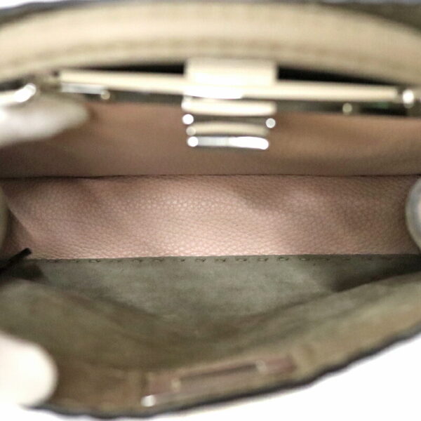 c22 6589 13 Fendi Peekaboo Icy Youth Small 2WAY Bag Beige