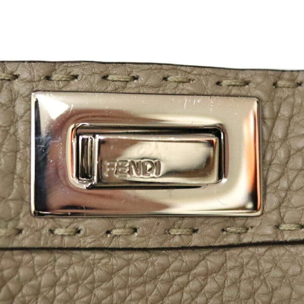 c22 6589 9 Fendi Peekaboo Icy Youth Small 2WAY Bag Beige