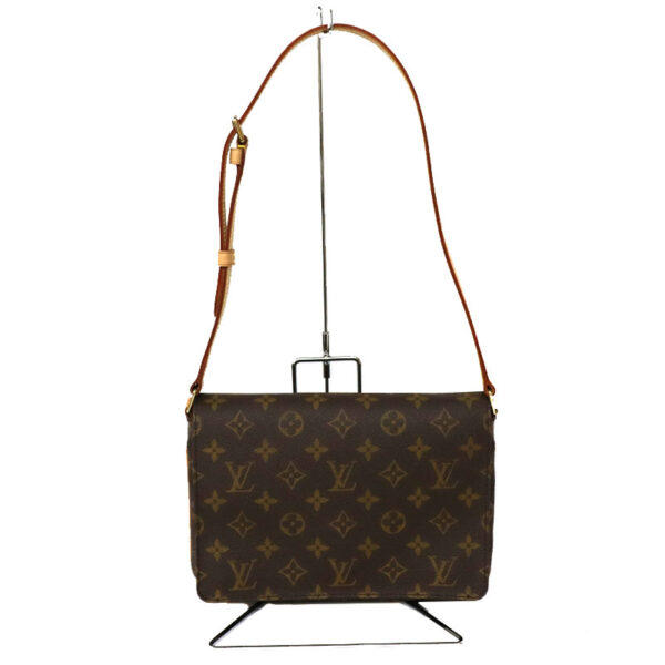 c22 6648 4 Louis Vuitton Musette Tango Shoulder Bag Monogram Brown