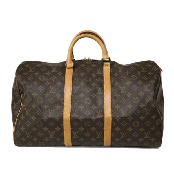 c22 6721 1 Louis Vuitton Keepall 50 Bag Monogram Canvas Brown