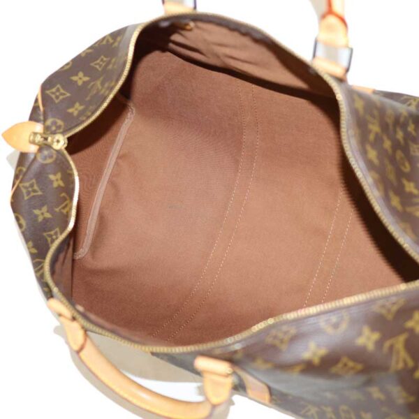 c22 6721 15 Louis Vuitton Keepall 50 Bag Monogram Canvas Brown