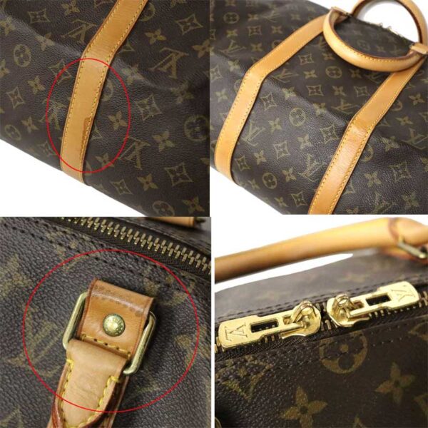 c22 6721 9 Louis Vuitton Keepall 50 Bag Monogram Canvas Brown