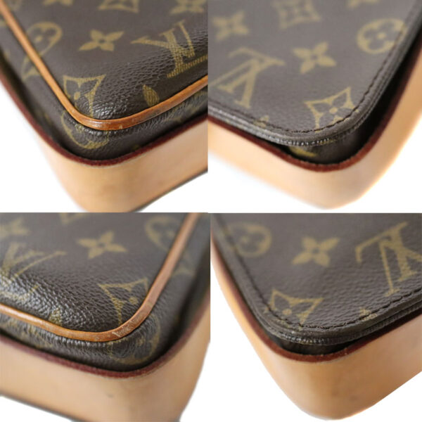 c22 7142 19 Louis Vuitton Cartesier 26 Shoulder Bag Monogram Canvas Brown