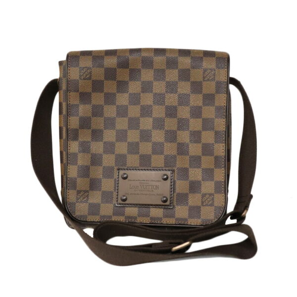 c22 7165 1 Louis Vuitton Brooklyn PM Shoulder Bag Damier Ebene Brown