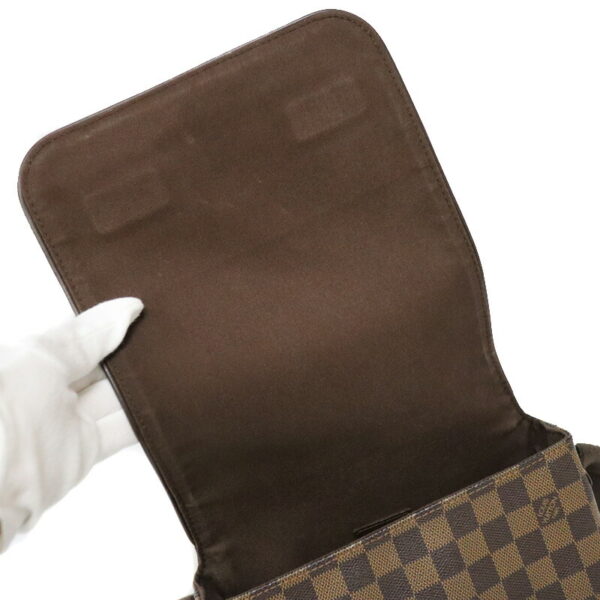 c22 7165 13 Louis Vuitton Brooklyn PM Shoulder Bag Damier Ebene Brown