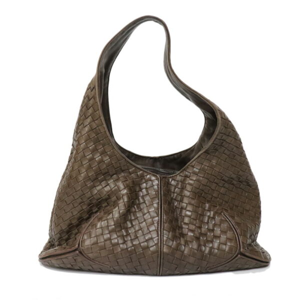 c22 7307 1 Bottega Veneta Shoulder Bag Leather Intrecciato Brown