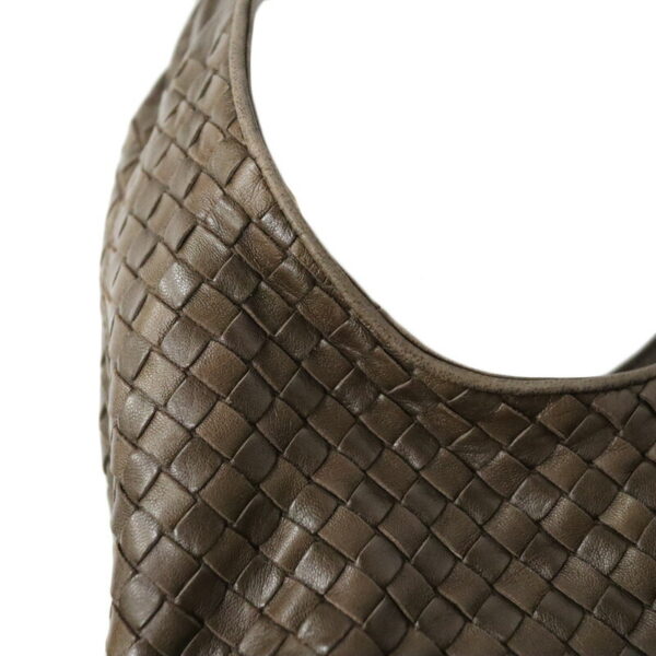 c22 7307 8 Bottega Veneta Shoulder Bag Leather Intrecciato Brown