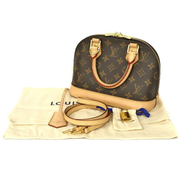 c22 906 14 Louis Vuitton Alma BB Handbag Monogram Canvas Brown