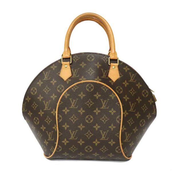 c23 1741 2 Louis Vuitton Ellipse MM Handbag Monogram Canvas Brown