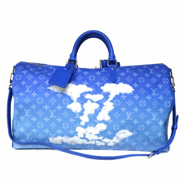 c23 6919 1 Louis Vuitton Keepall Bandouliere 50 Bag Clouds Canvas Blue