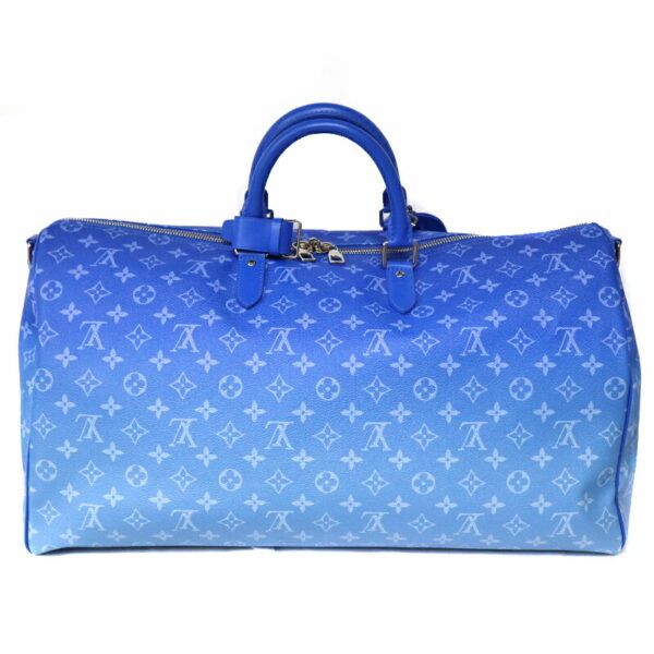 c23 6919 2 Louis Vuitton Keepall Bandouliere 50 Bag Clouds Canvas Blue