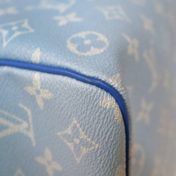 c23 6919 6 Louis Vuitton Keepall Bandouliere 50 Bag Clouds Canvas Blue