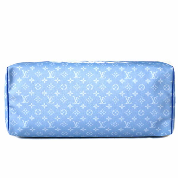 c23 6919 7 Louis Vuitton Keepall Bandouliere 50 Bag Clouds Canvas Blue