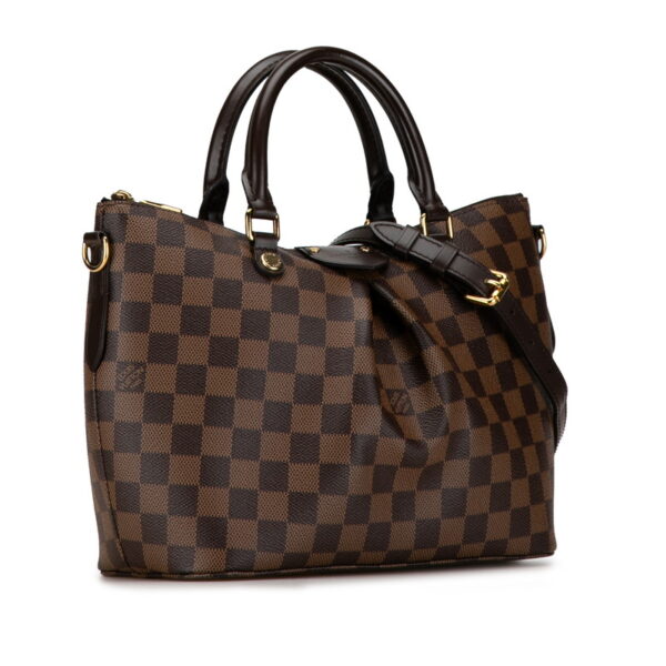 cdl8x5z3mzx2l4fj 2 Louis Vuitton Damier Sienna PM 2WAY Handbag Brown