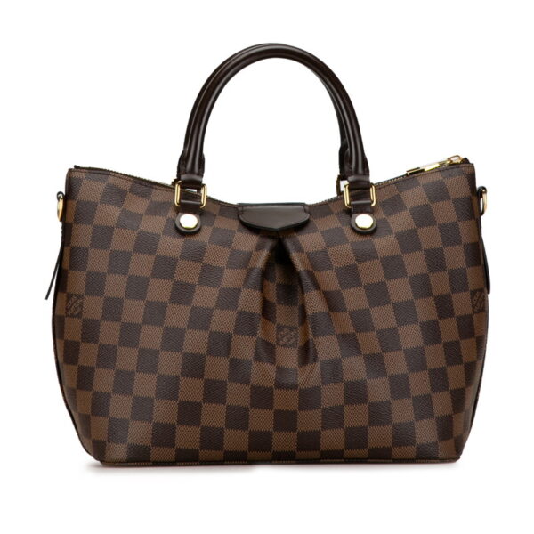 cdl8x5z3mzx2l4fj 3 Louis Vuitton Damier Sienna PM 2WAY Handbag Brown