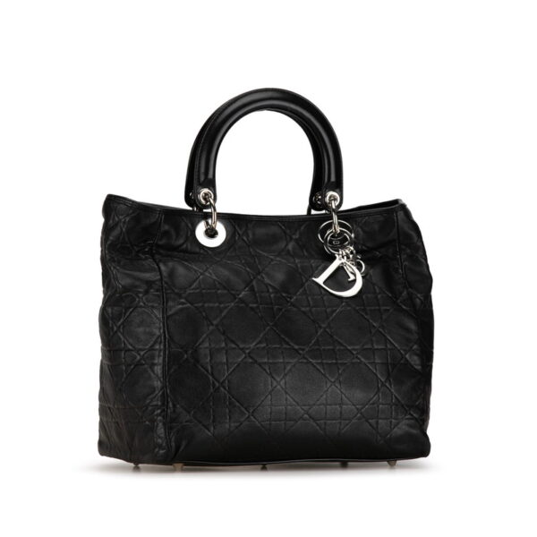 cdw2p5rwal6ddpk0 2 Dior Cannage Dior Handbag Lambskin Black