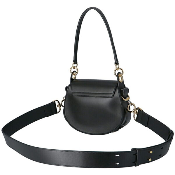 chc18ws153a37001 2 Chloe Tess Small Shoulder Bag Leather Suede Black