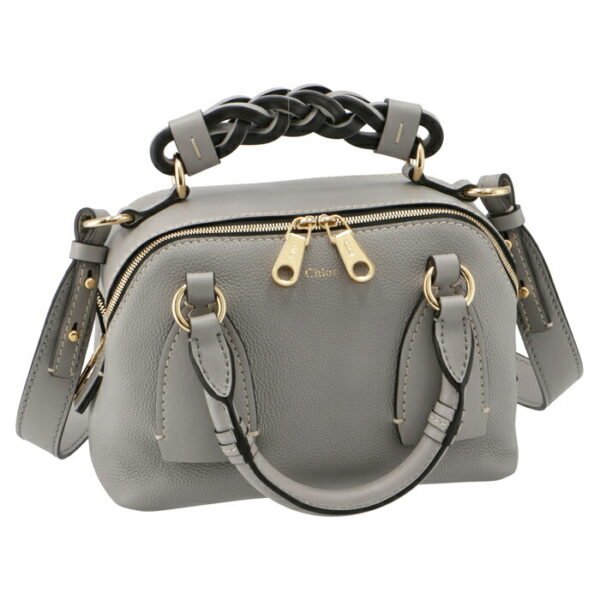 chc20us361c62039 Chloe Daria Small Shoulder Bag Leather Gray