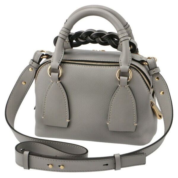 chc20us361c62039 2 Chloe Daria Small Shoulder Bag Leather Gray