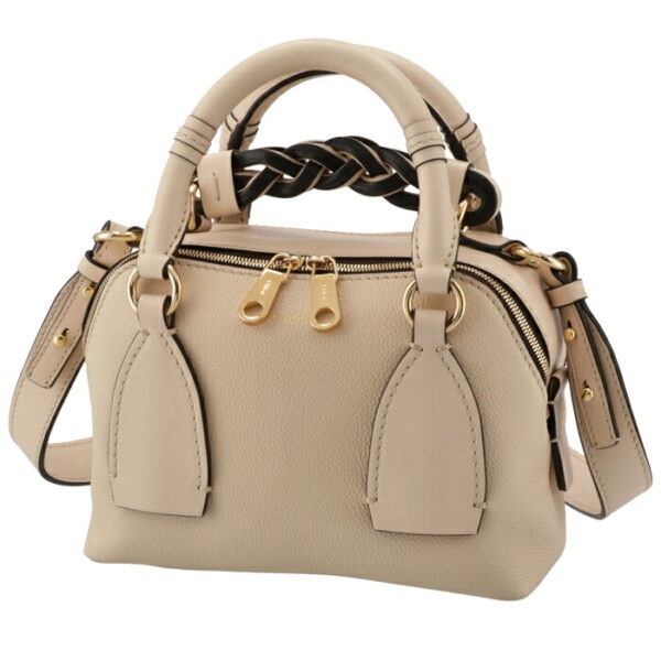 chc20us361c6224q 1 Chloe Daria Small Shoulder Bag Leather Beige