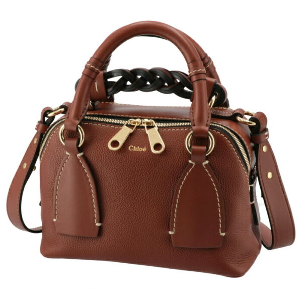 chc20us361c6227s 1 Chloe Daria Small Shoulder Bag Leather Sepia Brown