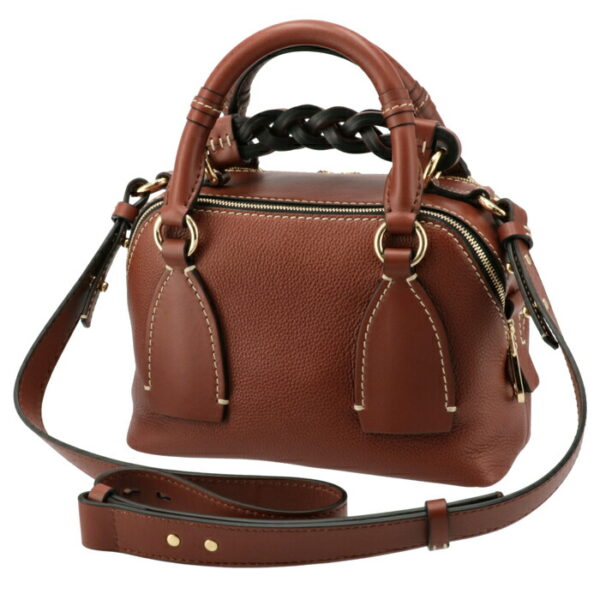 chc20us361c6227s 2 Chloe Daria Small Shoulder Bag Leather Sepia Brown