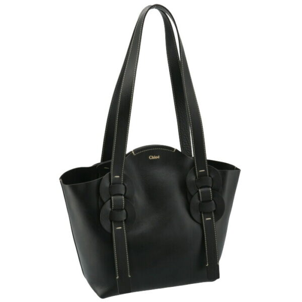 chc21ss346h5h001 Chloe Darryl Small Tote Bag Leather Black