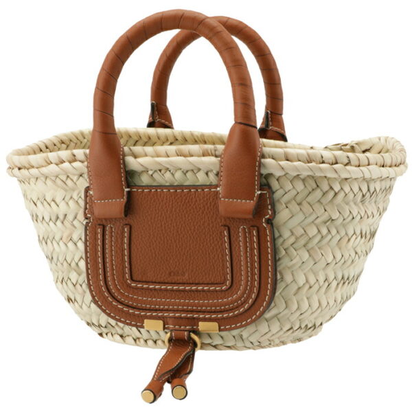 chc21us832c9725m 1 Chloe Marcie Mini Basket Tote Bag Brown