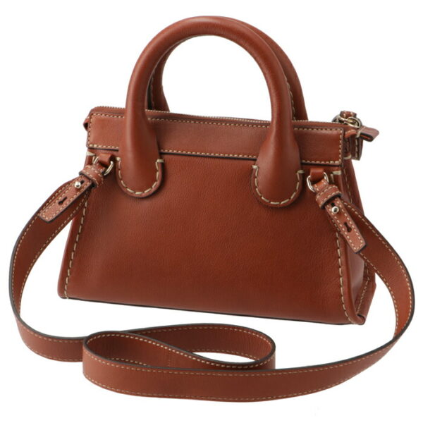 chc21ws451f43 2 Chloe Edith Mini Shoulder Bag Leather Brown