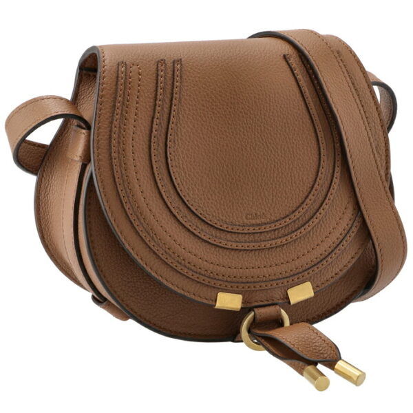 chc22as680i3125m Chloe Marcie Small Saddle Leather Shoulder Bag Brown