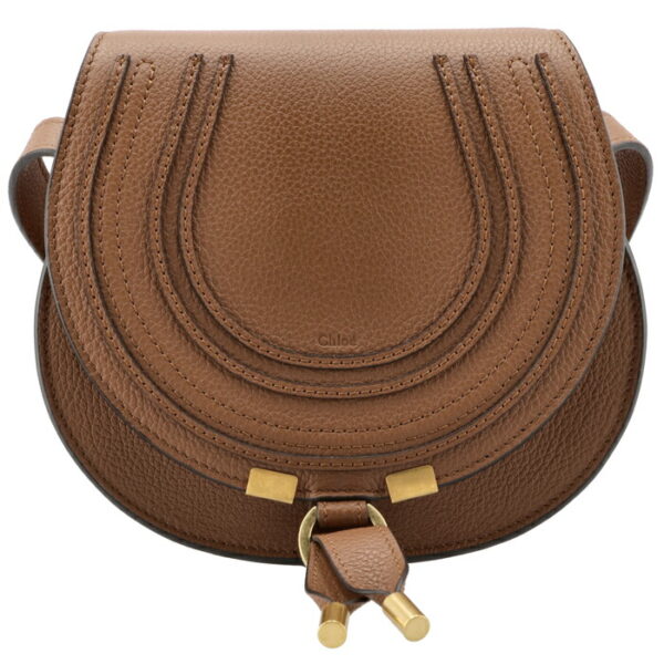 chc22as680i3125m 1 Chloe Marcie Small Saddle Leather Shoulder Bag Brown