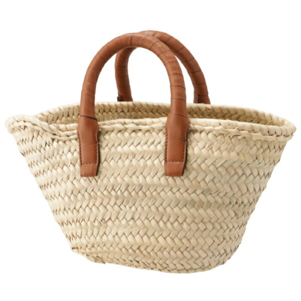 chc22ss732g5825m 2 Chloe Marcie Mini Basket Raffia Tote Brown