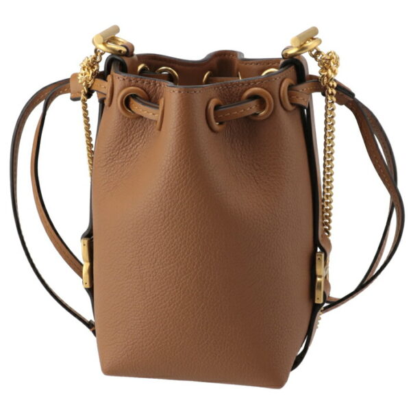 chc23ap844i3125m 2 Chloe Marcie Micro Drawstring Bucket Leather Shoulder Bag Brown