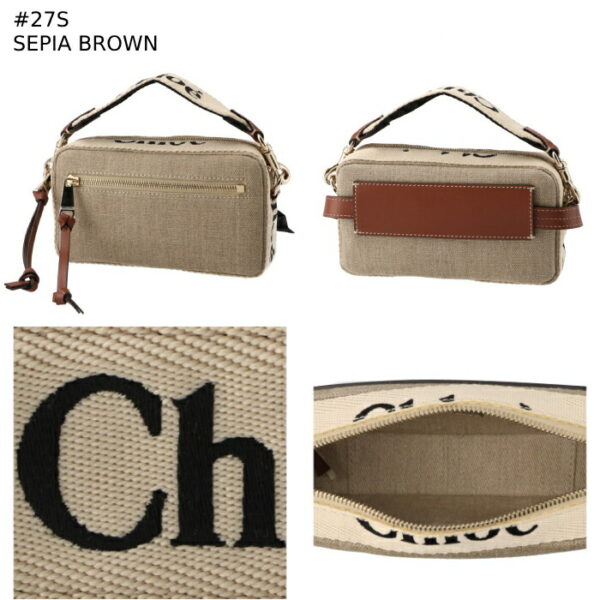 chc23as432l06 9 Chloe Woody Belt Bag Canvas Beige Brown