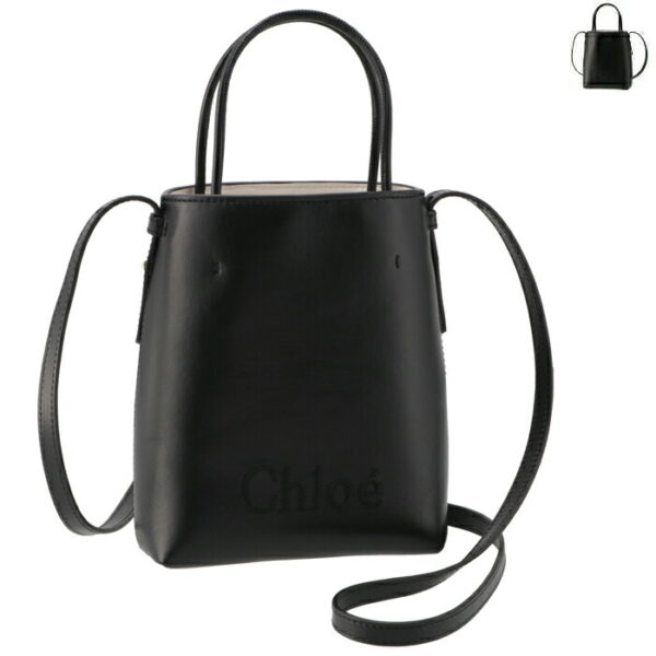 chc23up873i10 Chloe Micro Chloe Sense Mini Tote Bag Leather Black